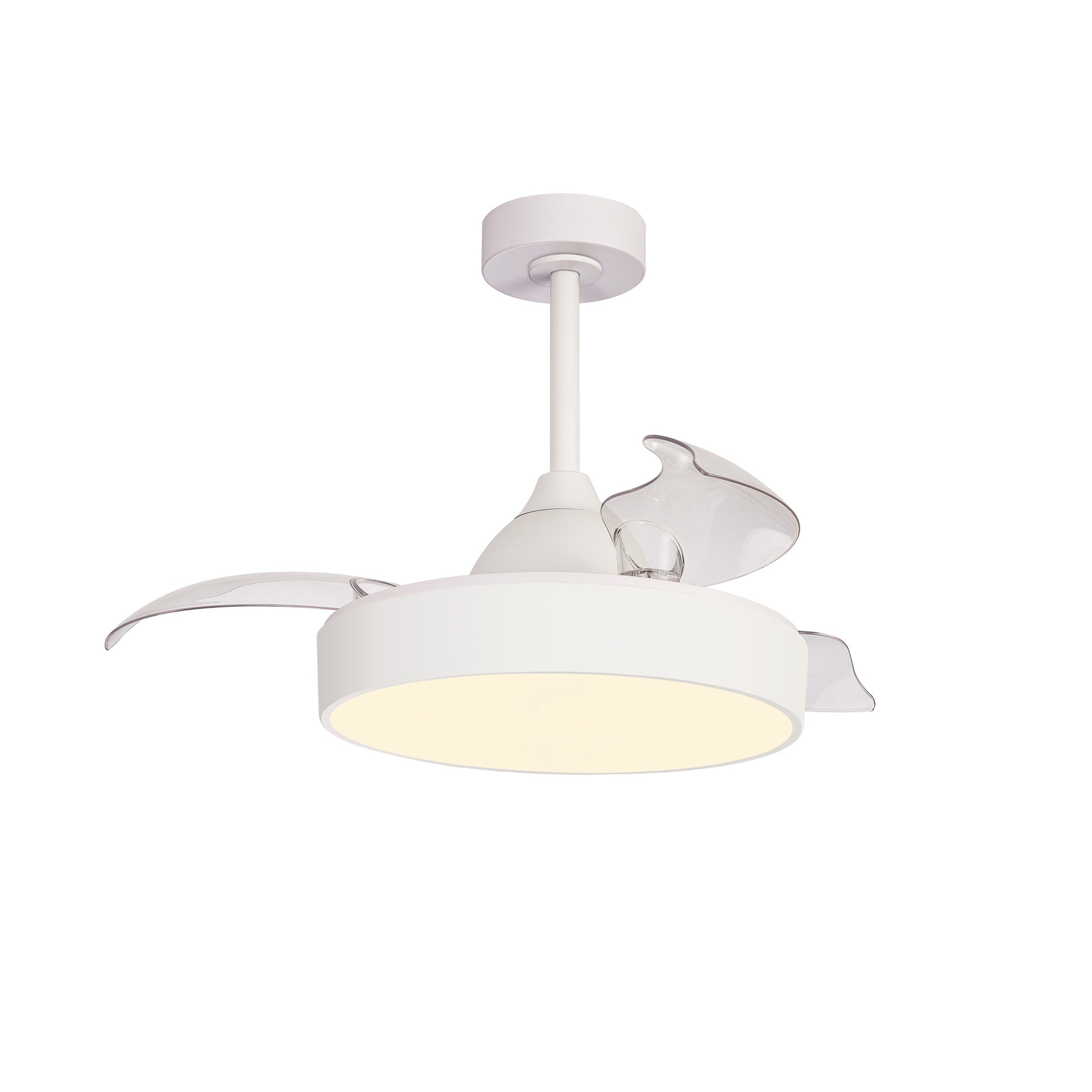 ALASKA MINI * Ventilador Blanco LED 45W-2700K-5000K
