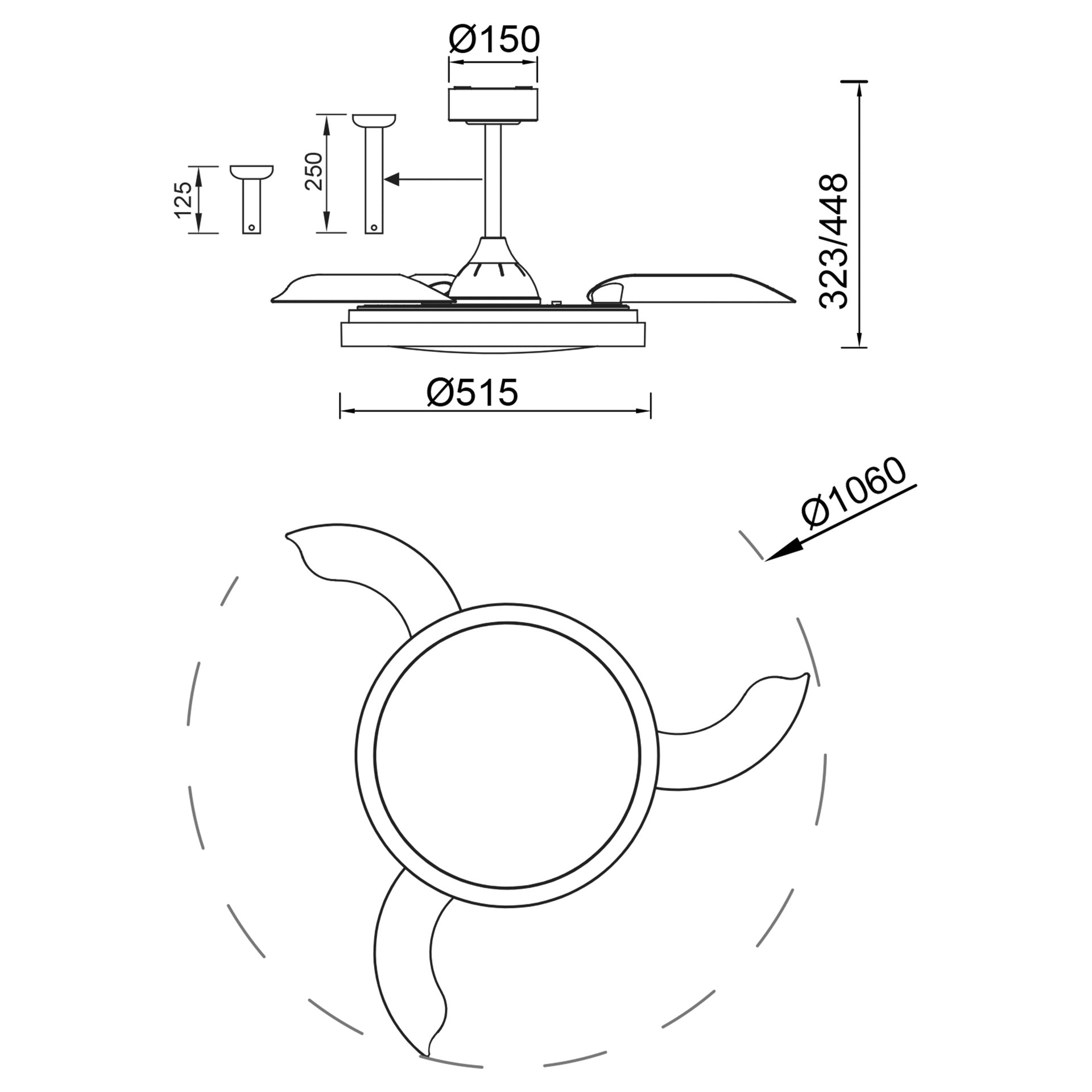 MISTRAL FAN * Plafon / Ventilador - Blanco