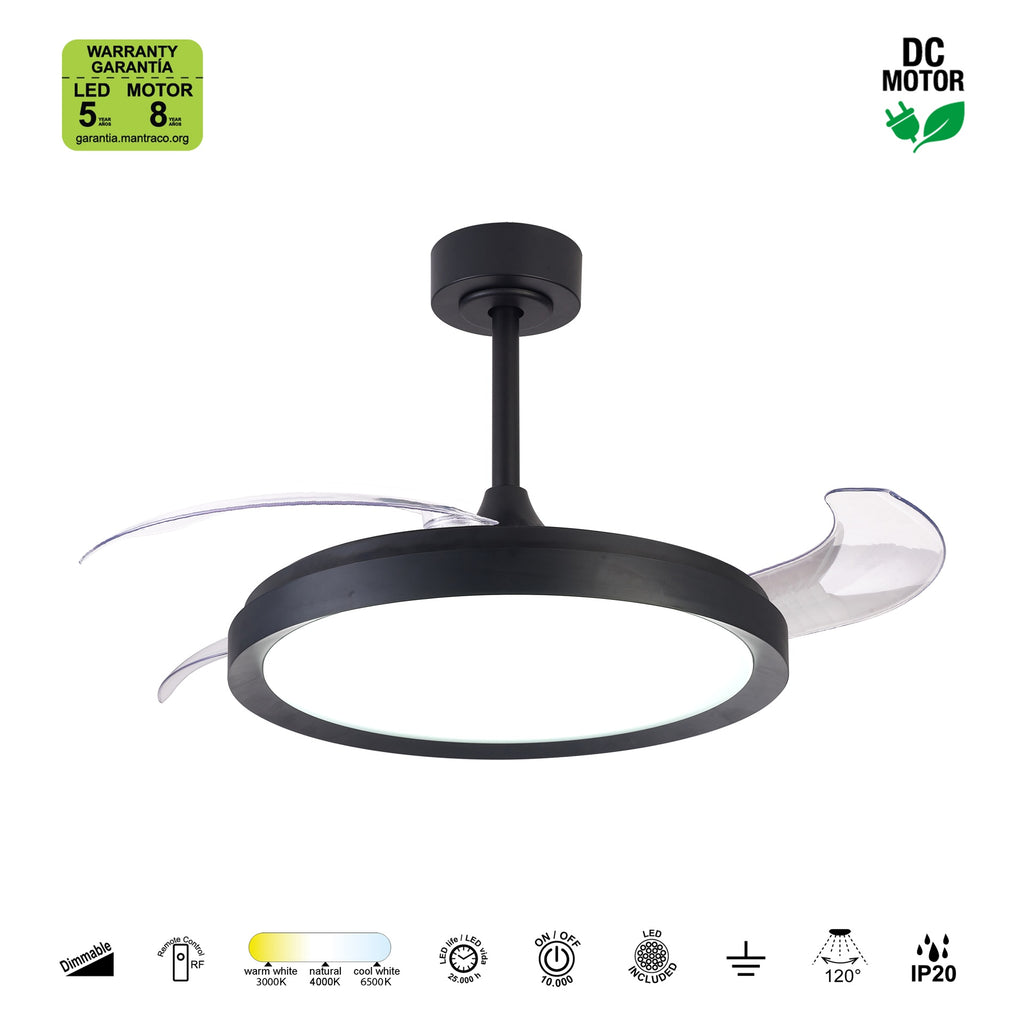 MISTRAL FAN * Plafon / Ventilador - Negro