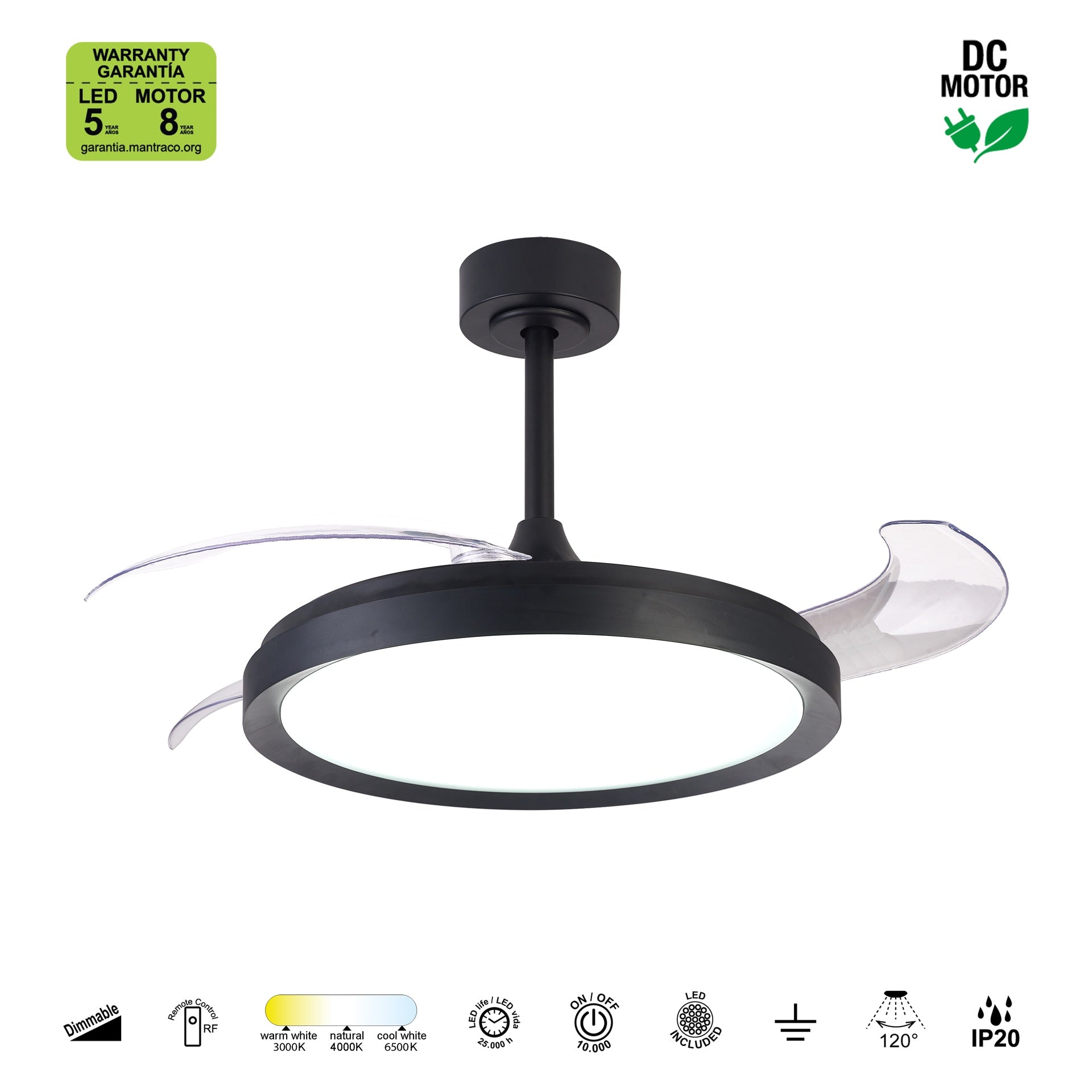 MISTRAL FAN * Plafon / Ventilador - Negro