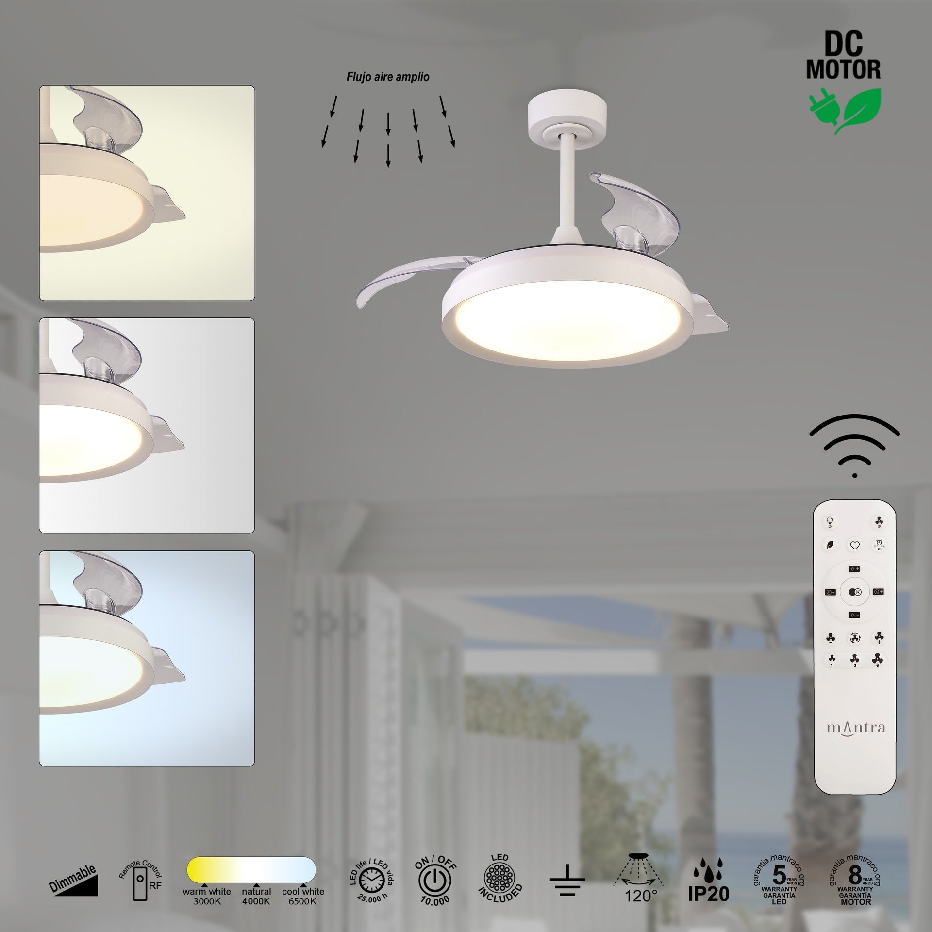MISTRAL MINI FAN * Plafon / Ventilador - Blanco
