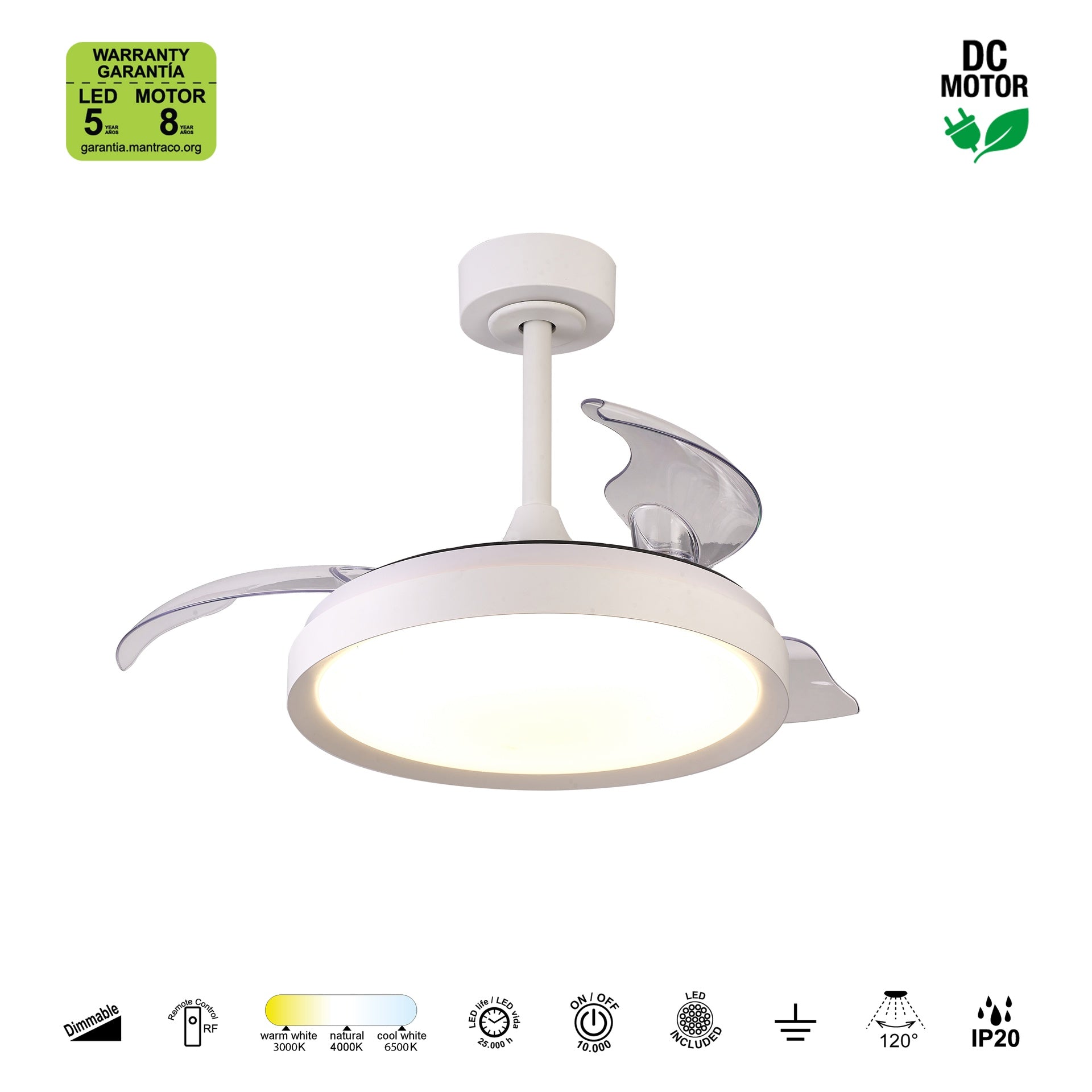 MISTRAL MINI FAN * Plafon / Ventilador - Blanco