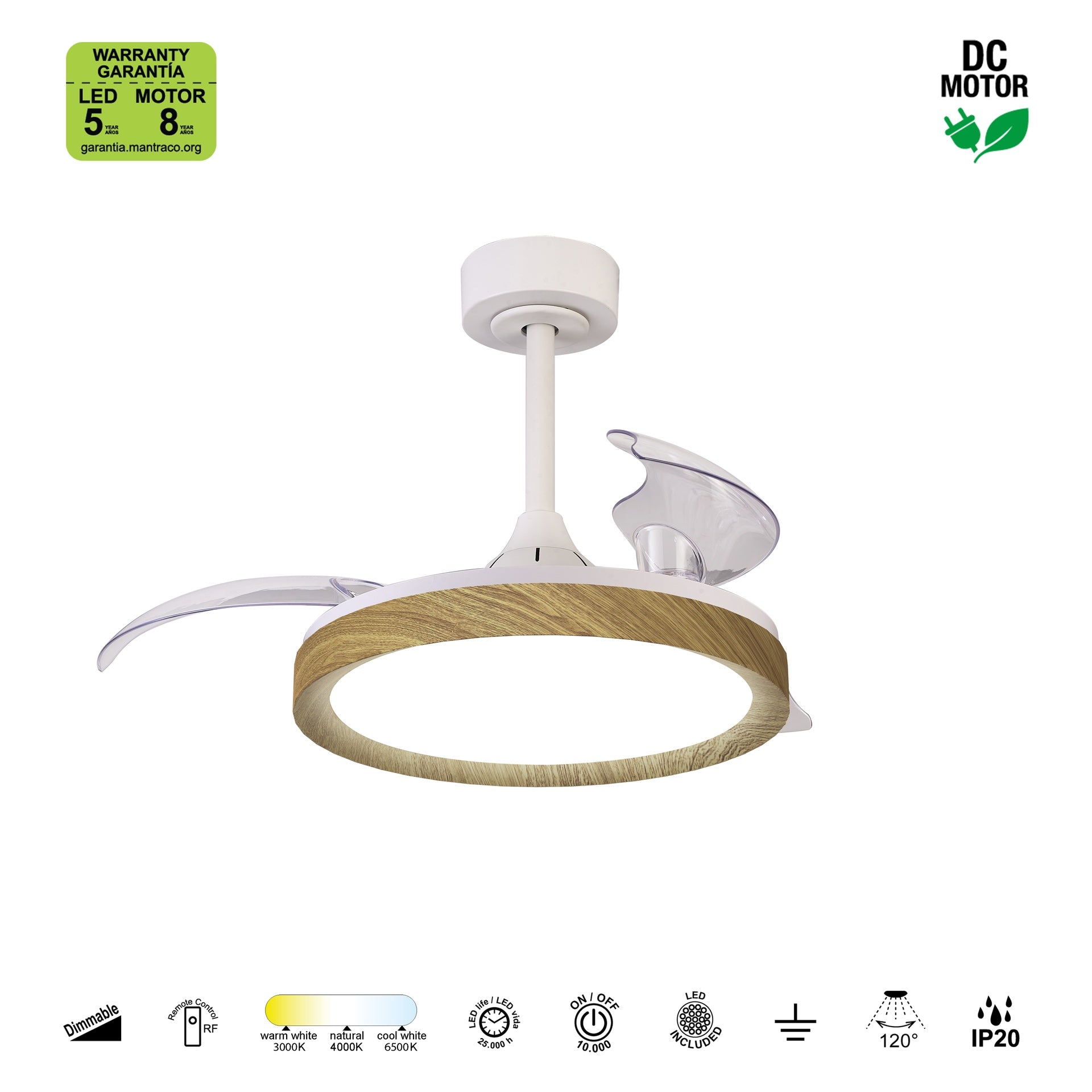 MISTRAL MINI FAN * Plafon / Ventilador - Madera