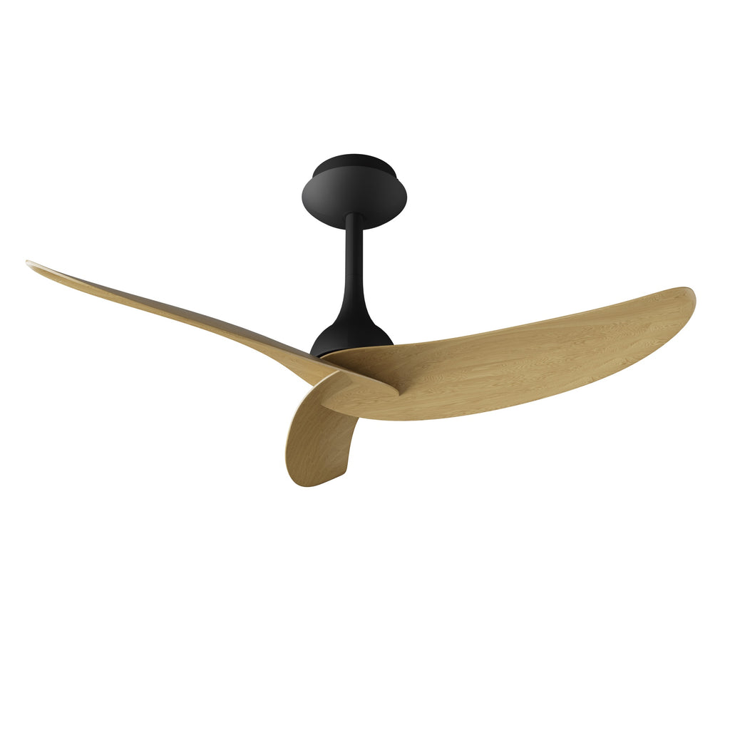 IPANEMA * VENTILADOR - NEGRO+MADERA - 3 PALAS