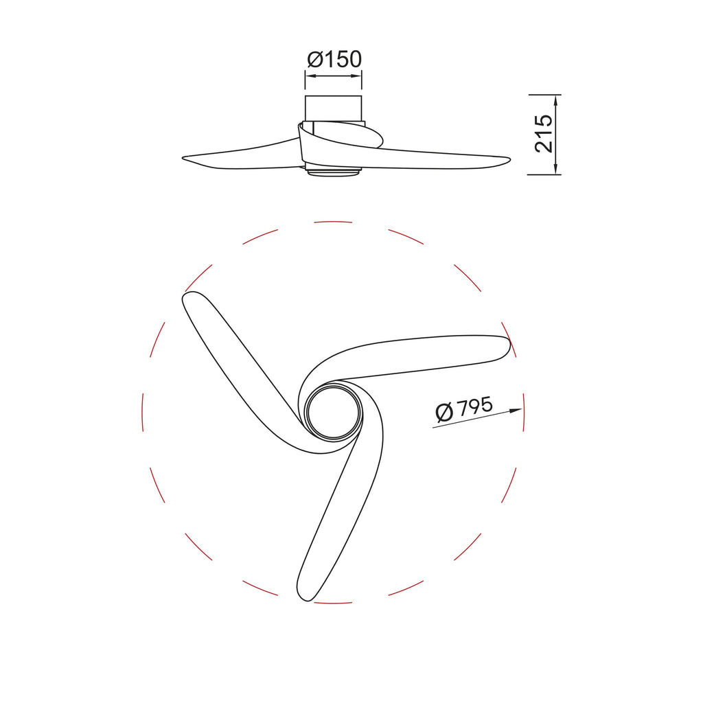 GROENLAND XS * PLAFON / VENTILADOR - BLANCO