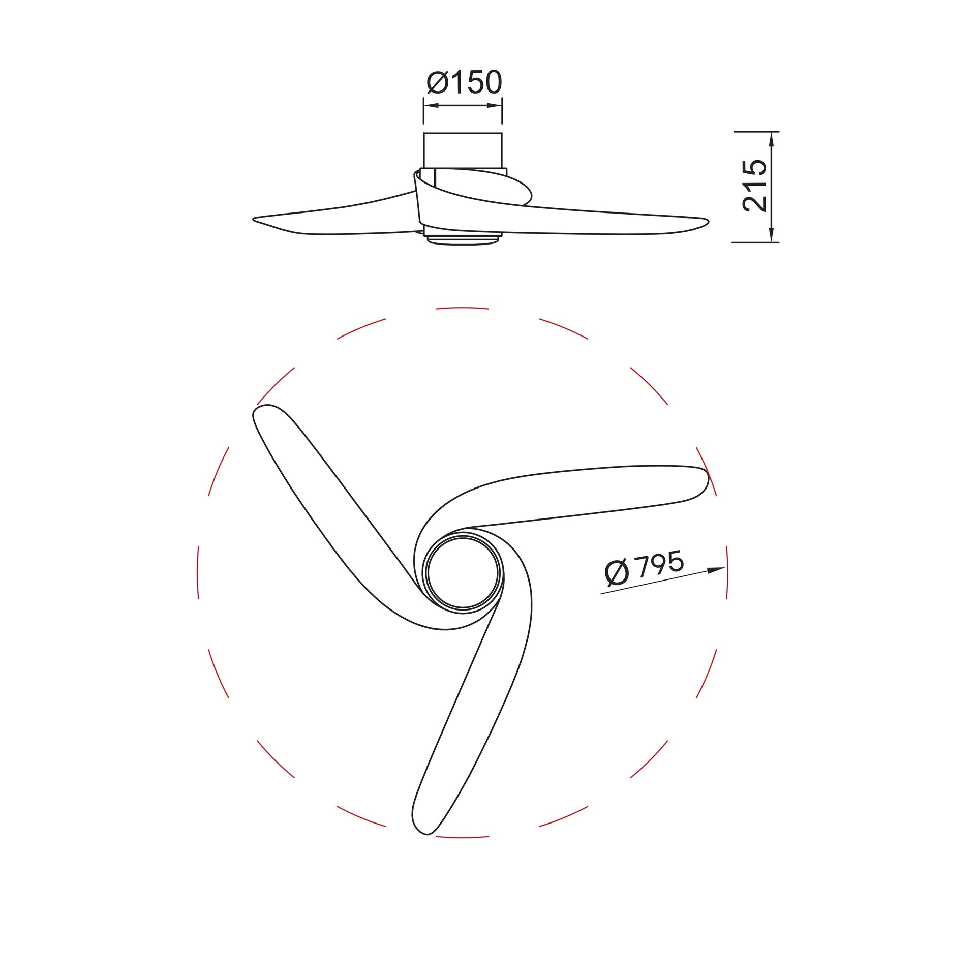 GROENLAND XS * PLAFON / VENTILADOR - BLANCO