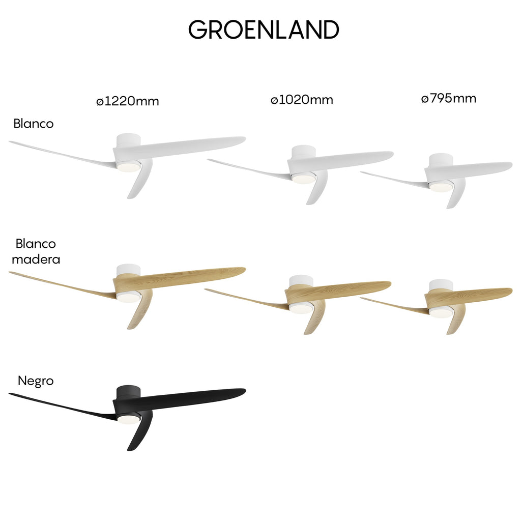 GROENLAND S* PLAFON / VENTILADOR - BLANCO