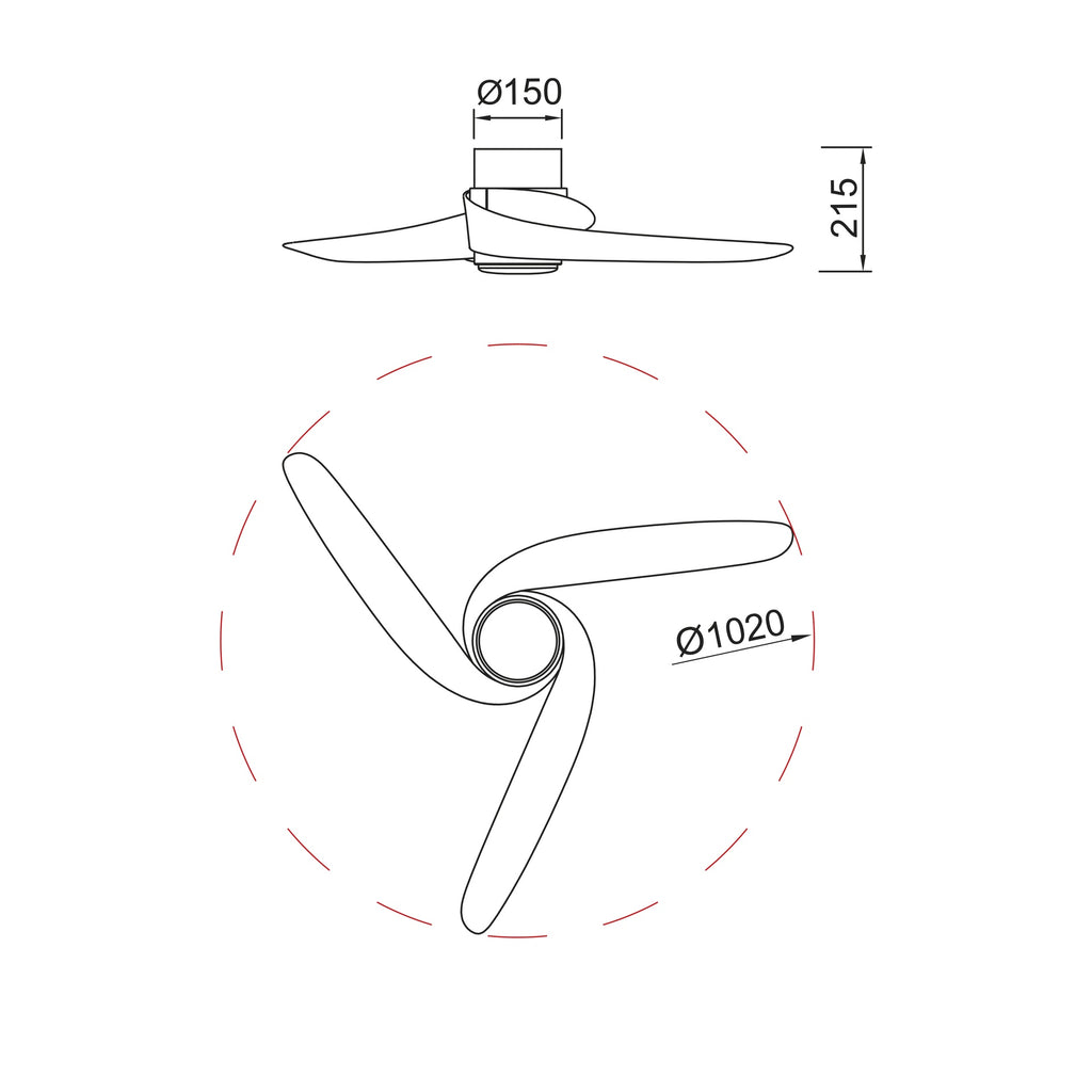 GROENLAND S* PLAFON / VENTILADOR - BLANCO