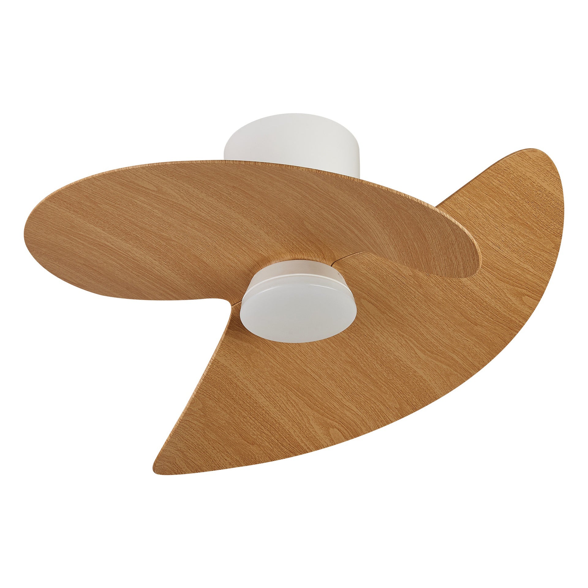 ONA * PLAFON / VENTILADOR - BLANCO-MADERA