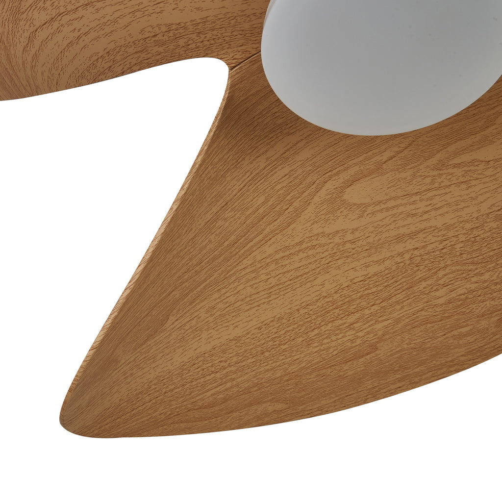 ONA * PLAFON / VENTILADOR - BLANCO-MADERA