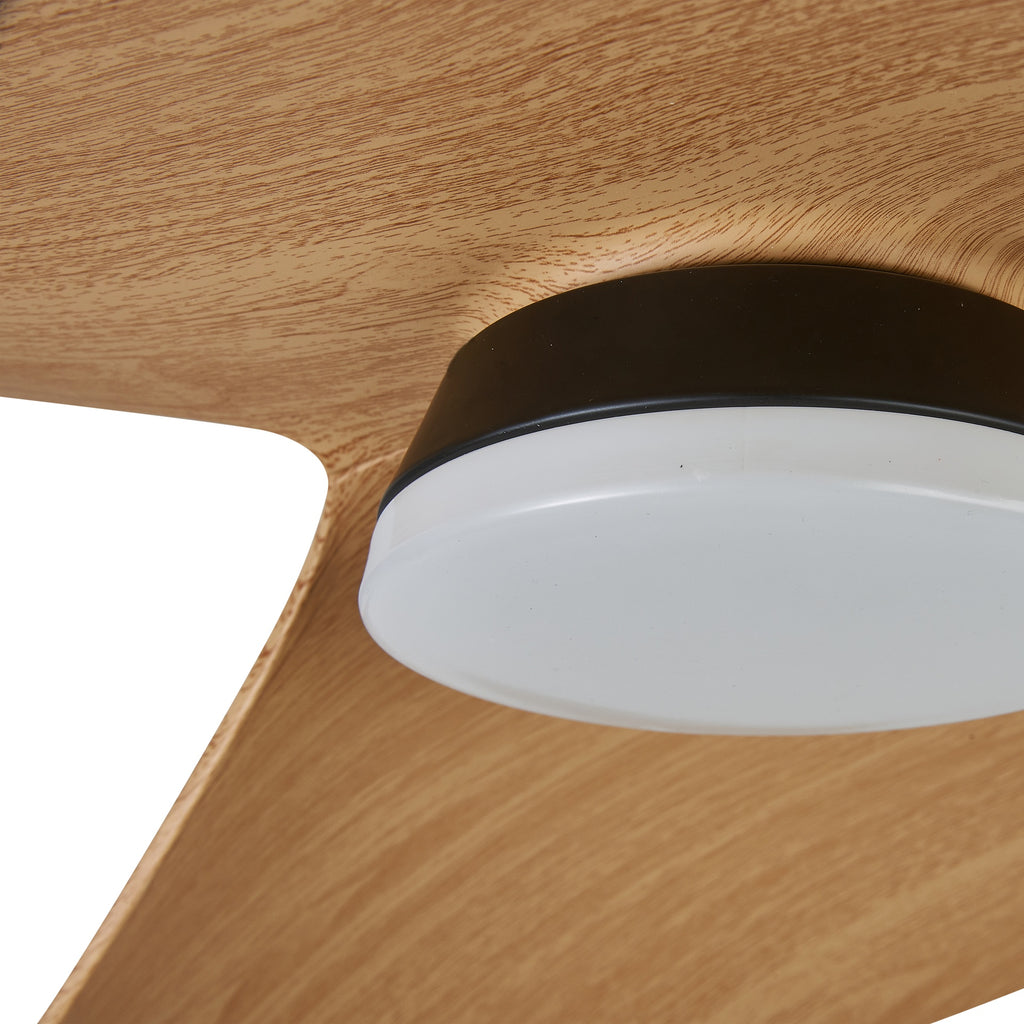 ONA * PLAFON / VENTILADOR - NEGRO-MADERA