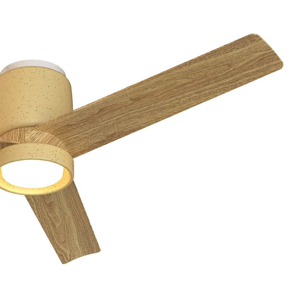 CERAMICA M * PLAFÓN / VENTILADOR - CERÁMICA BEIGE + MADERA