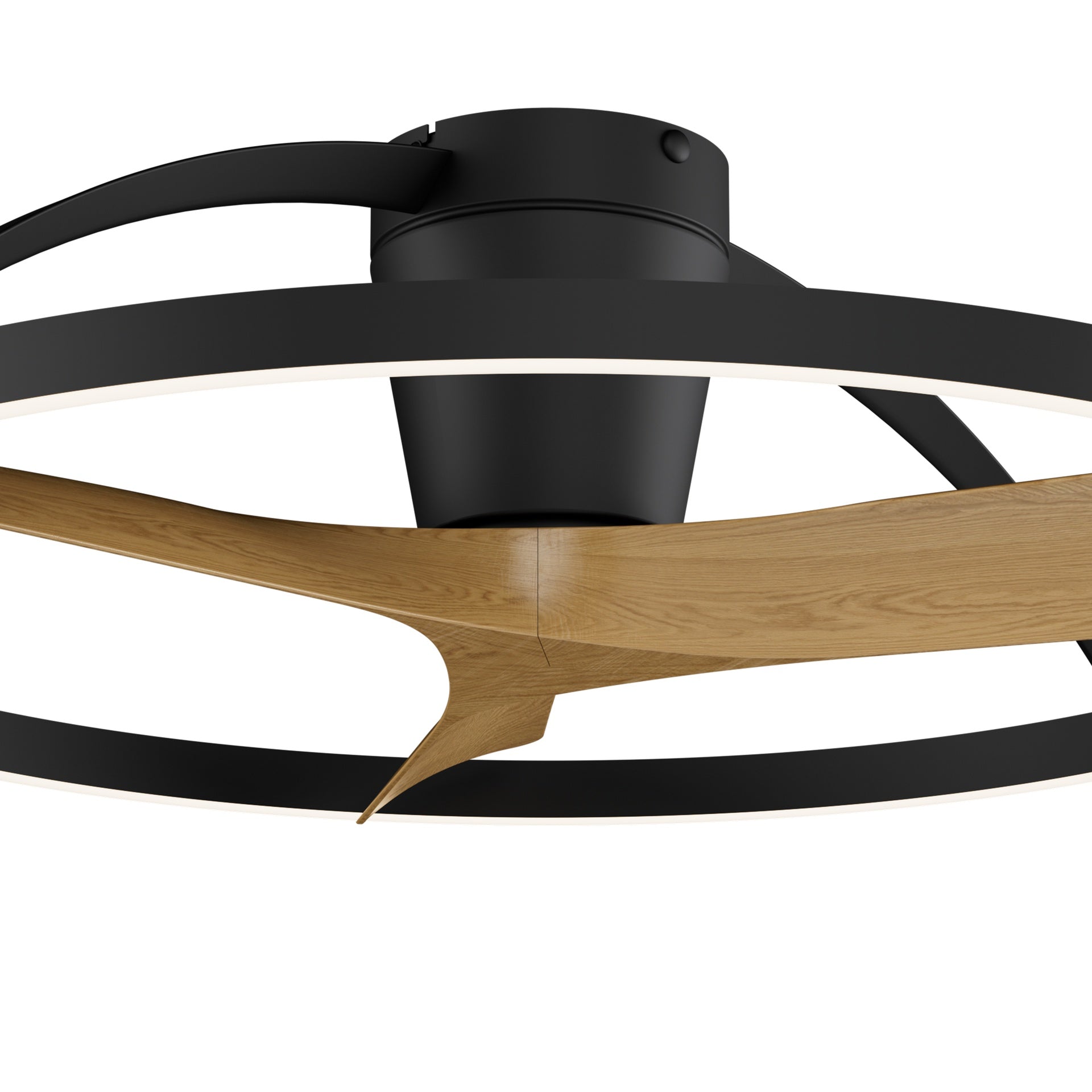 NEPAL II *PLAFON / VENTILADOR - NEGRO-MADERA - GRANDE