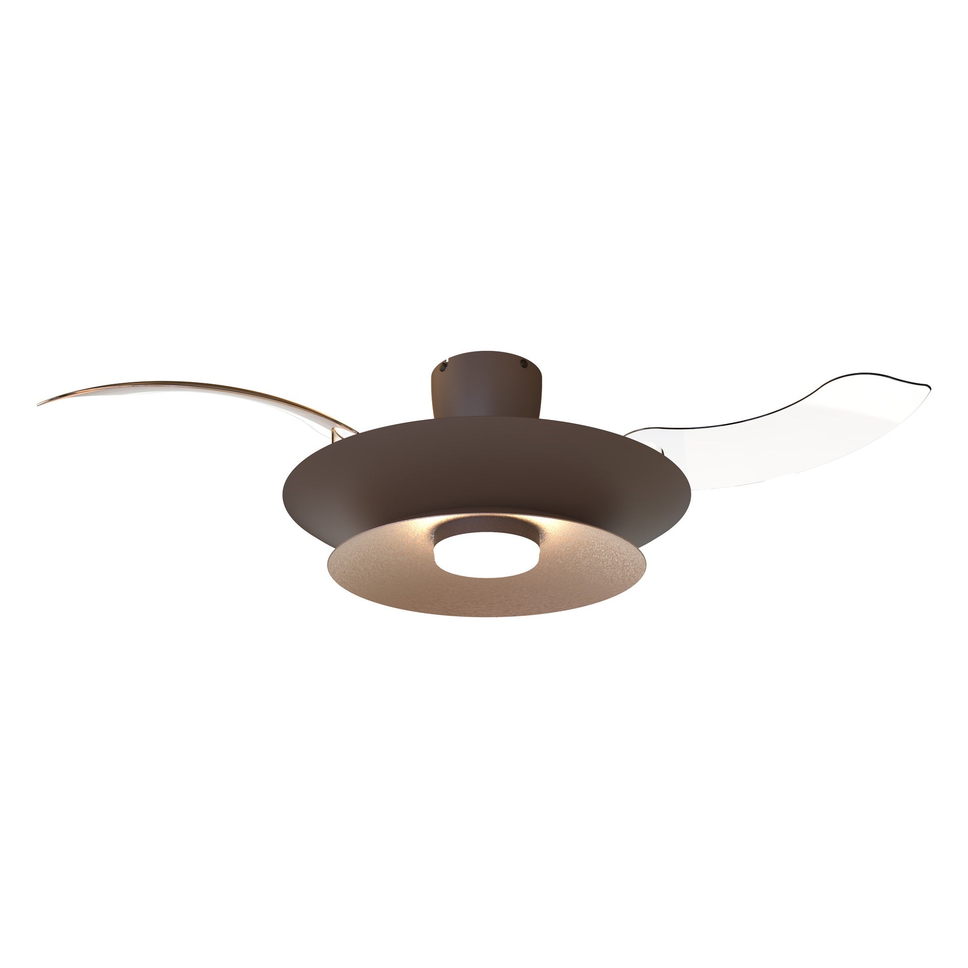 PATAGONIA * PLAFON / VENTILADOR - CAFE + COBRE CEPILLADO