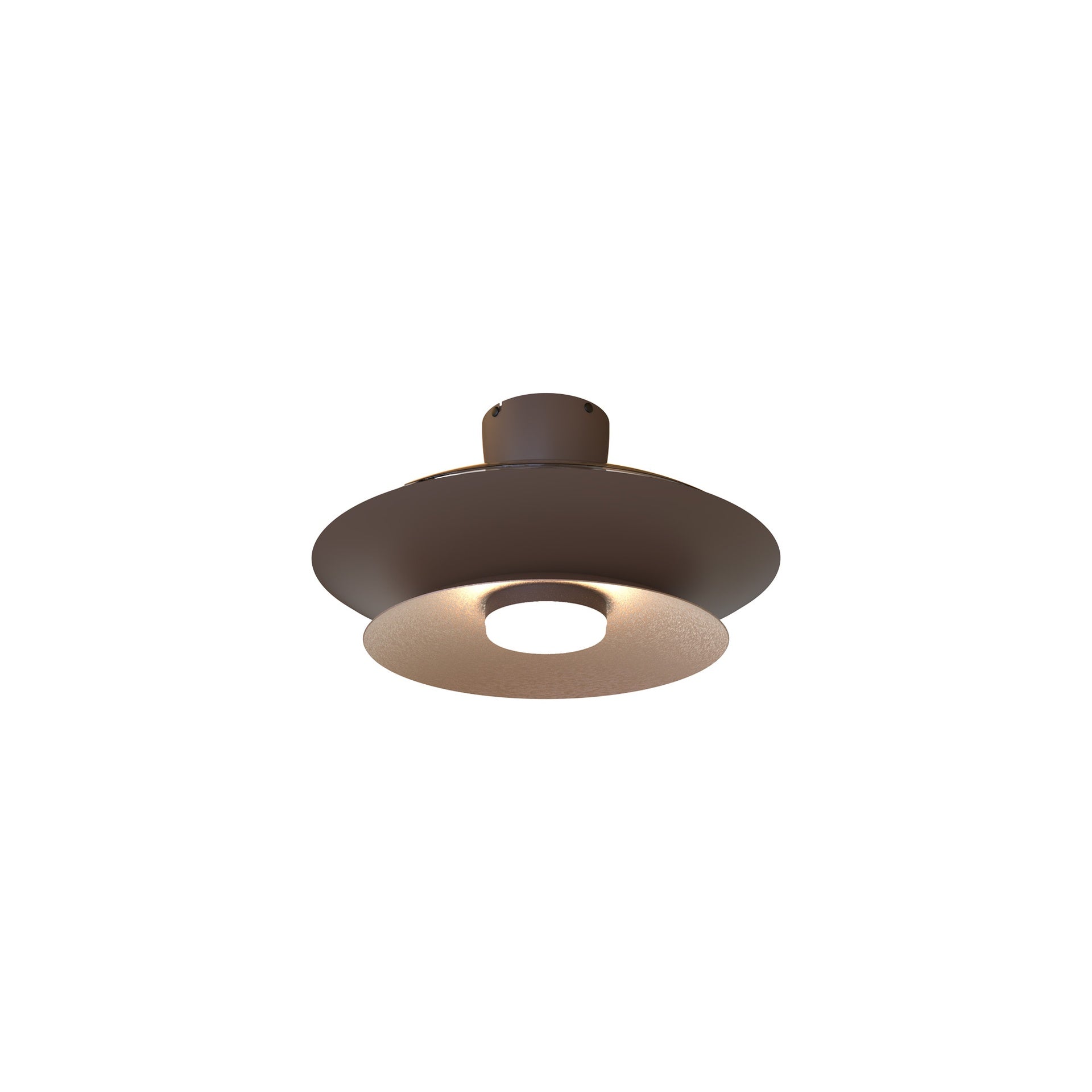 PATAGONIA * PLAFON / VENTILADOR - CAFE + COBRE CEPILLADO