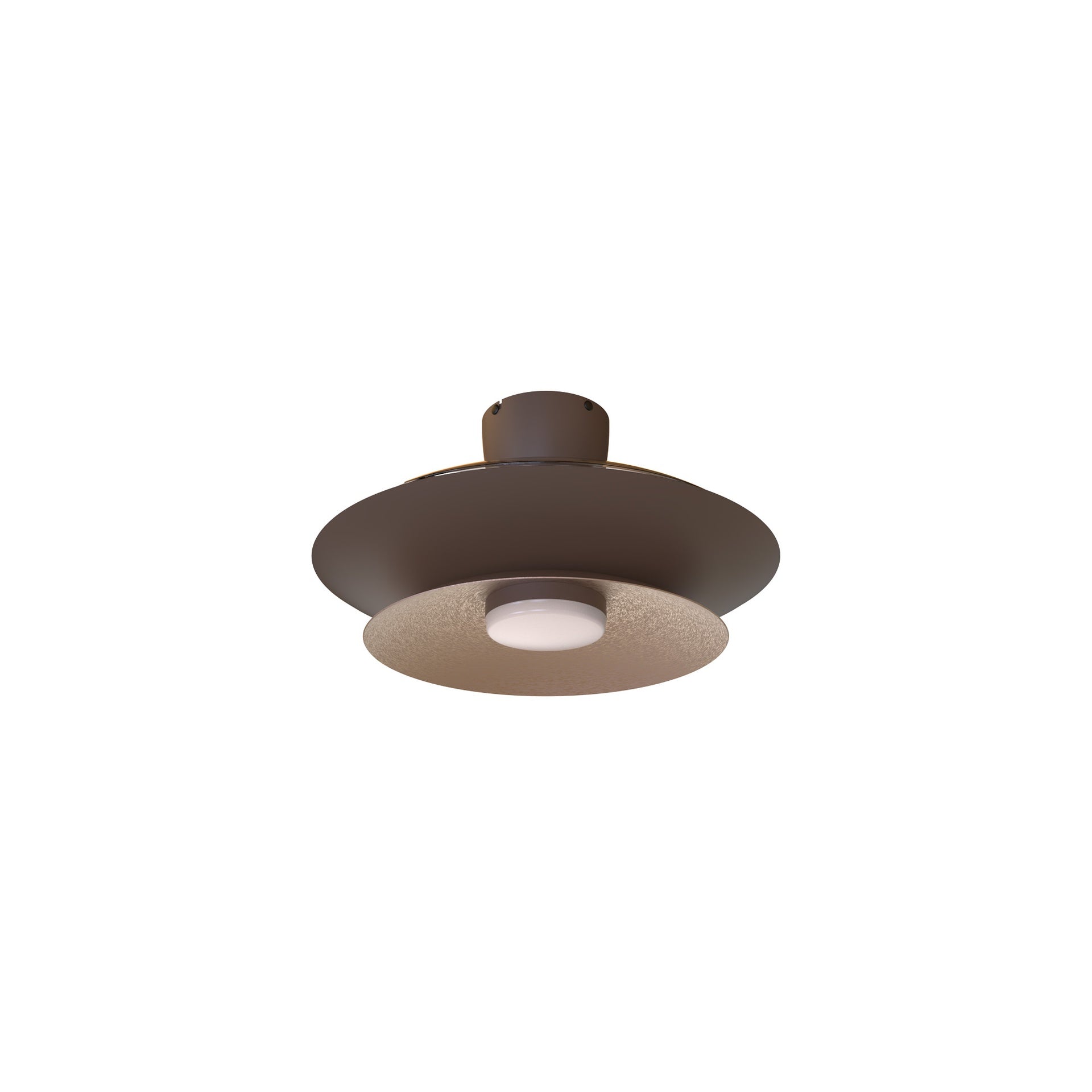 PATAGONIA * PLAFON / VENTILADOR - CAFE + COBRE CEPILLADO