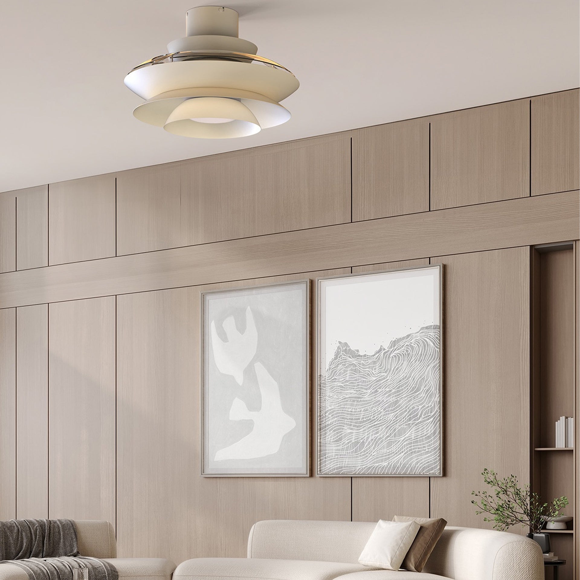 ACONCAGUA * Plafon/Ventilador Led - Blanco