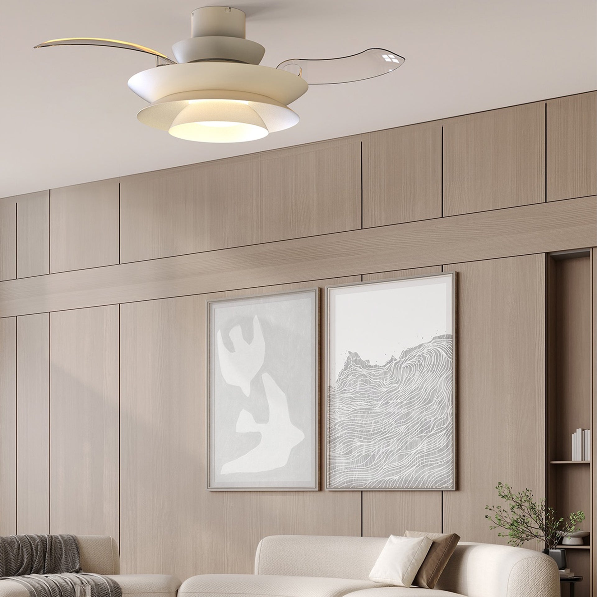 ACONCAGUA * Plafon/Ventilador Led - Blanco