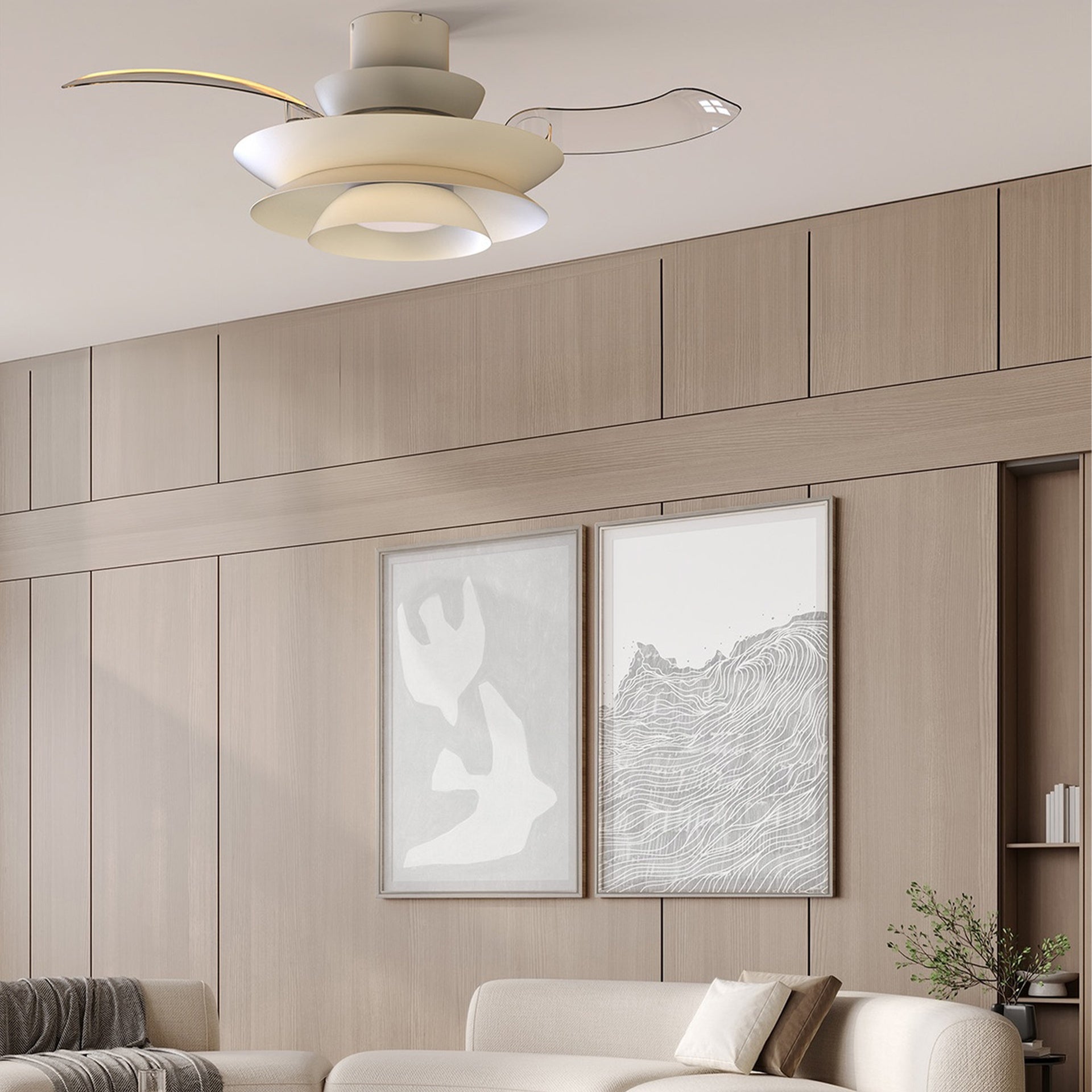 ACONCAGUA * Plafon/Ventilador Led - Blanco