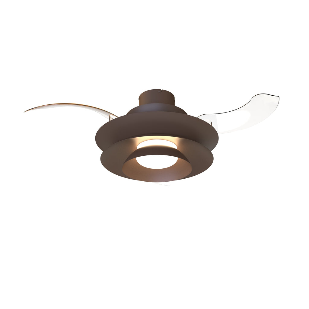 ACONCAGUA * Plafón/Ventilador Led - Cafe