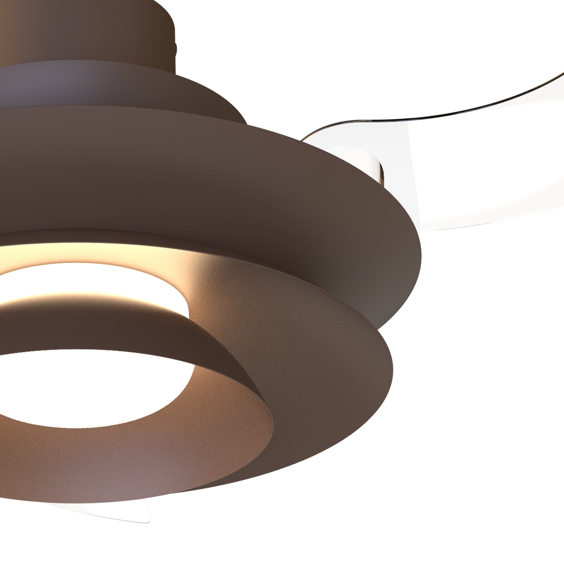 ACONCAGUA * Plafón/Ventilador Led - Cafe