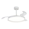 GLASS FAN * PLAFON / VENTILADOR 53 cm - BLANCO-TRANSPARENTE