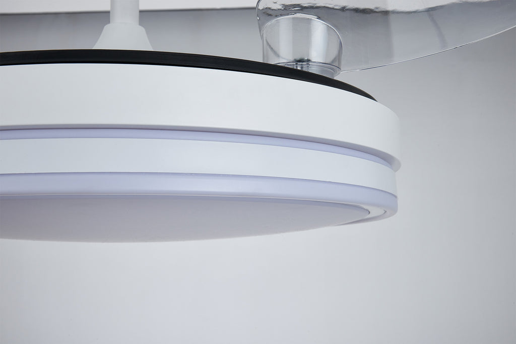 LUNA S * VENTILADOR PEQUEÑO LED - BLANCO