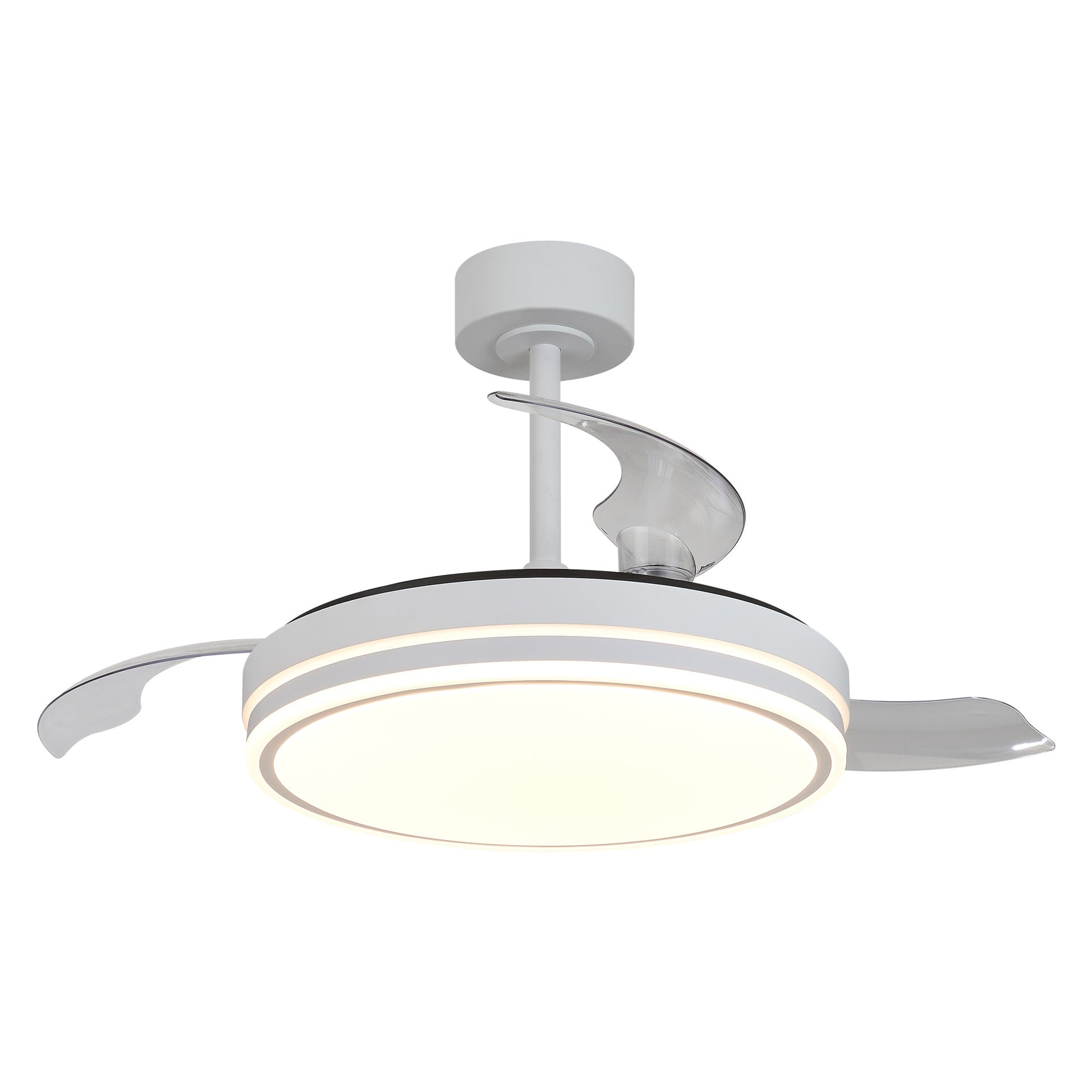 LUNA M * VENTILADOR MEDIANO LED - BLANCO