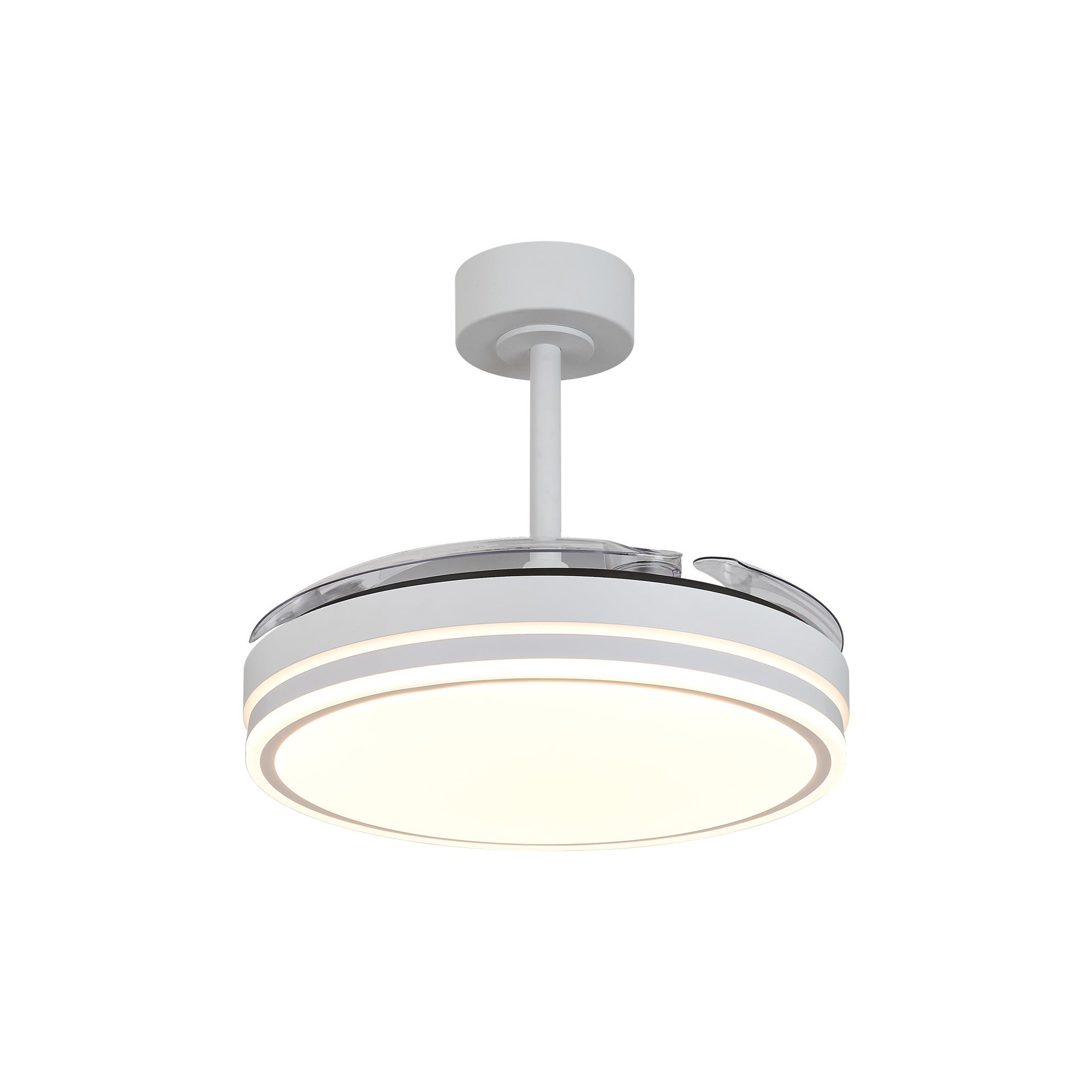 LUNA M * VENTILADOR MEDIANO LED - BLANCO