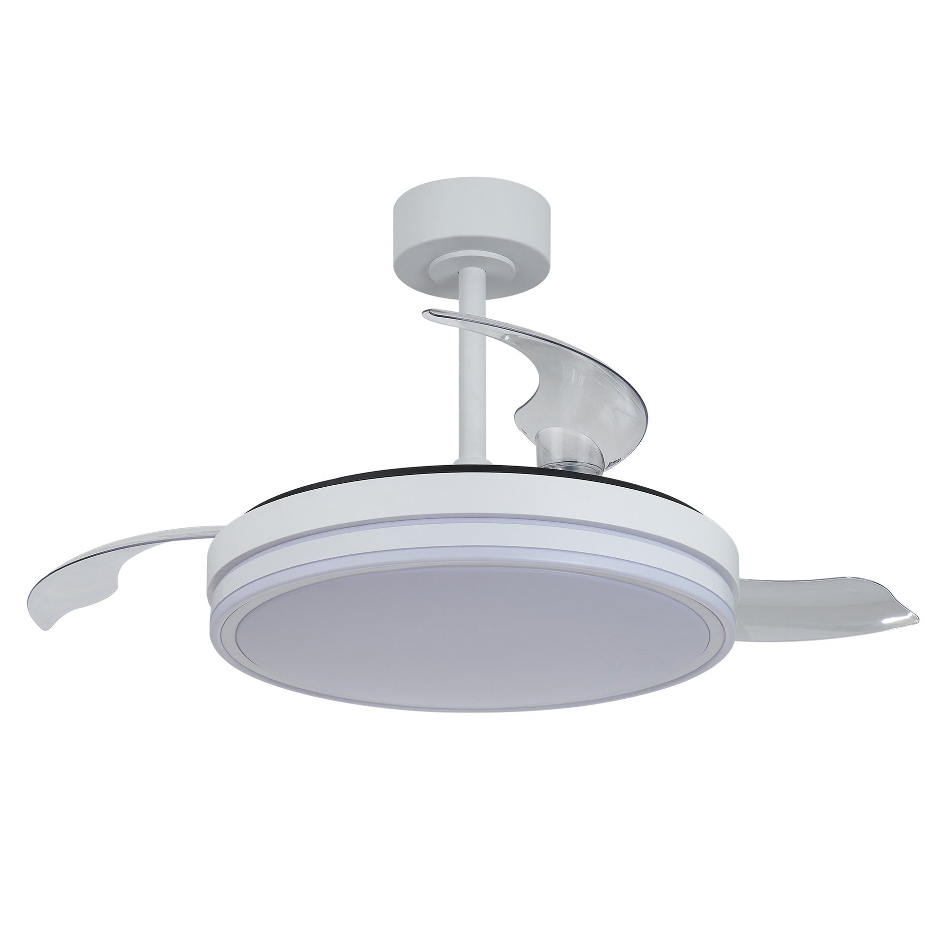 LUNA M * VENTILADOR MEDIANO LED - BLANCO