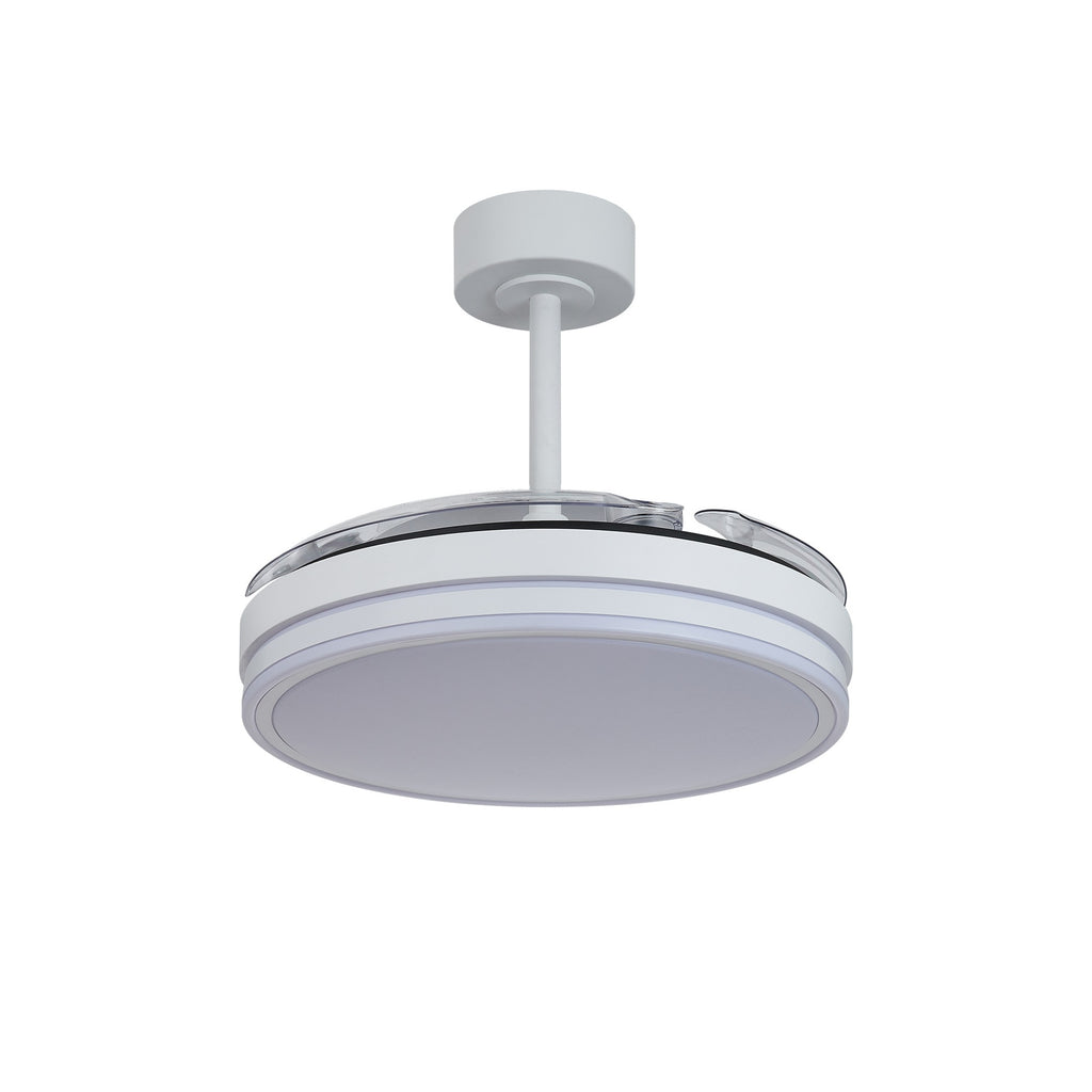 LUNA M * VENTILADOR MEDIANO LED - BLANCO